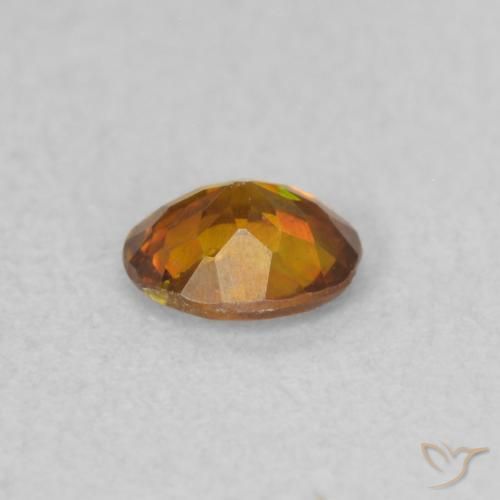 Sfalerite Arancione scuro naturale da 0.28 ct, Ovale, SI