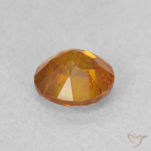 Sfalerite Arancione Ambra naturale da 0.70 ct, Rotondo, SI