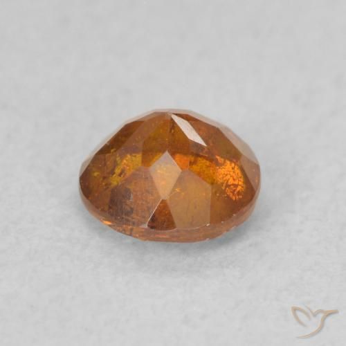 Sfalerite Arancione Ambra naturale da 0.72 ct, Rotondo, SI