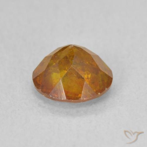 Sfalerite Arancione scuro naturale da 1.04 ct, Rotondo, SI