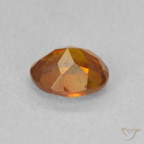 Sfalerite Arancione scuro naturale da 0.72 ct, Ovale, SI