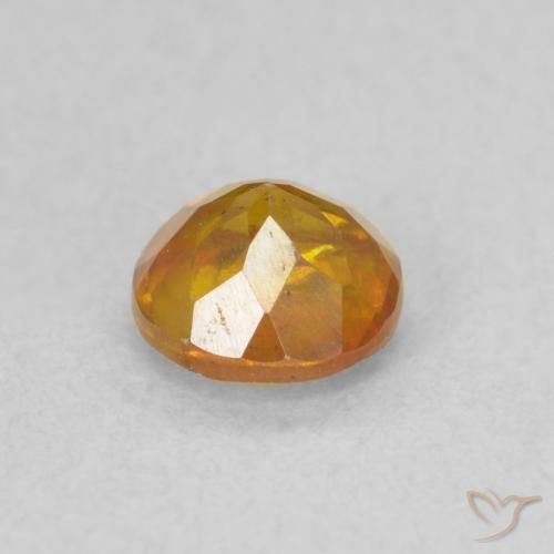 Sfalerite Miele arancione naturale da 0.66 ct, Rotondo, SI
