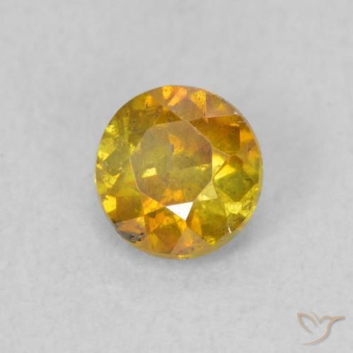 Sfalerite Marrone dorato naturale da 0.53 ct, Rotondo, SI