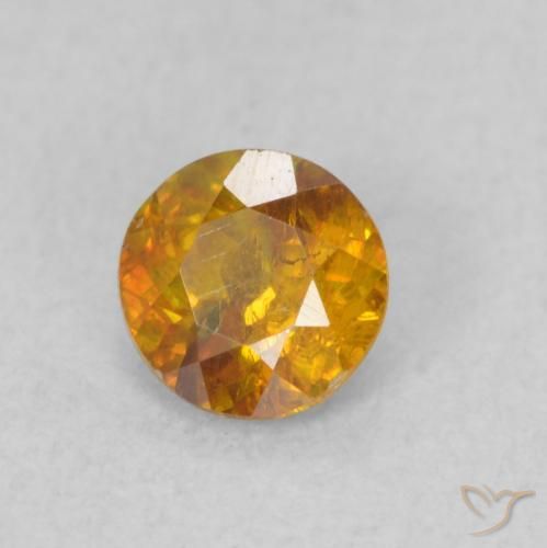 Sfalerite Marrone dorato naturale da 0.51 ct, Rotondo, SI