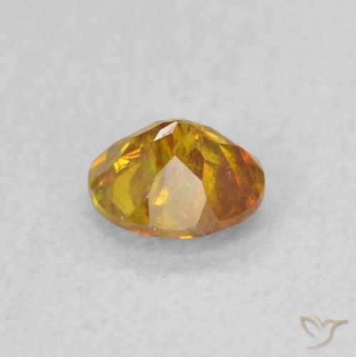 Sfalerite Marrone dorato naturale da 0.51 ct, Rotondo, SI