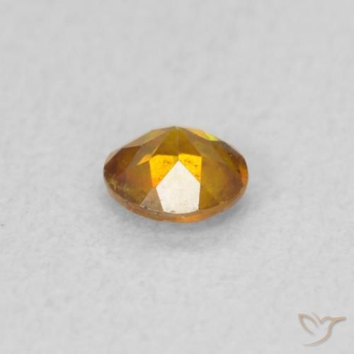 Sfalerite Albicocca Arancia naturale da 0.27 ct, Rotondo, SI