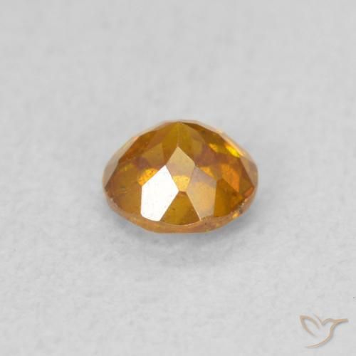 Sfalerite Miele arancione naturale da 0.42 ct, Rotondo, SI