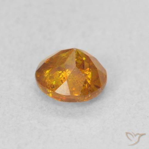 Sfalerite Medium Light-Orange naturale da 0.54 ct, Rotondo, SI