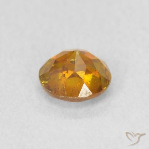 Sfalerite Miele arancione naturale da 0.45 ct, Rotondo, VS-SI