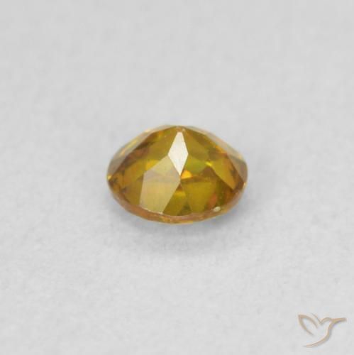 Sfalerite Arancione-Oro naturale da 0.24 ct, Rotondo, VS-SI