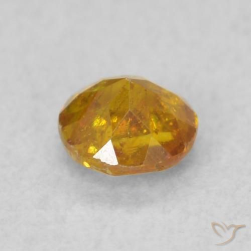 Sfalerite Miele arancione naturale da 0.25 ct, Rotondo, SI