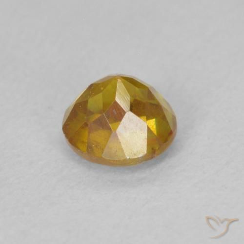 Sfalerite Arancione scuro naturale da 0.70 ct, Rotondo, SI