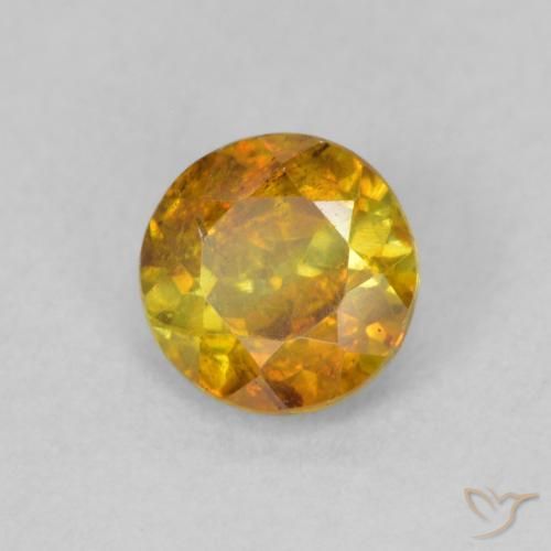 Sfalerite Marrone dorato naturale da 0.81 ct, Rotondo, SI