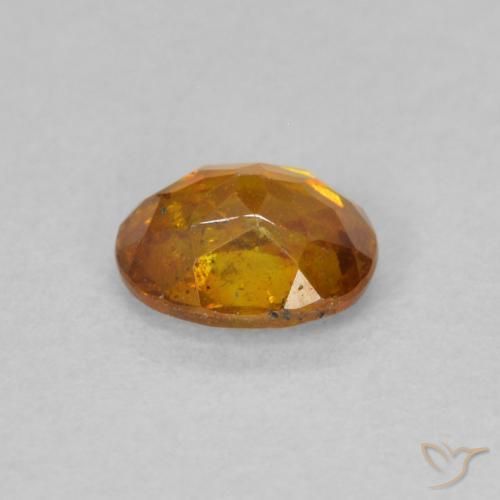 Sfalerite Arancio Terra naturale da 0.63 ct, Ovale, SI