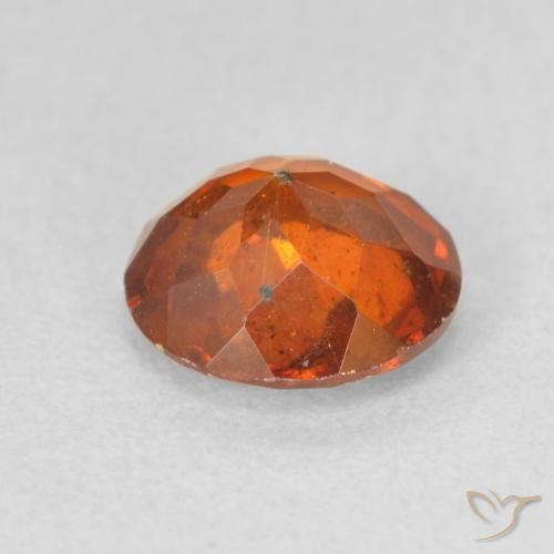 Sfalerite Arancione scuro naturale da 1.31 ct, Rotondo, SI