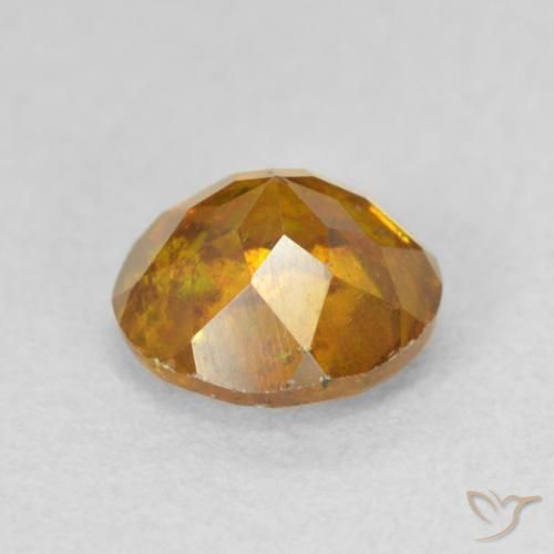 Sfalerite Arancione scuro naturale da 1.37 ct, Rotondo, SI