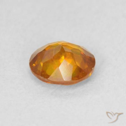 Sfalerite Arancione marroncino naturale da 0.54 ct, Rotondo, SI