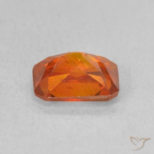 Sfalerite Arancia Fuoco naturale da 1.40 ct, Ottagonale / Taglio smeraldo, VS-SI