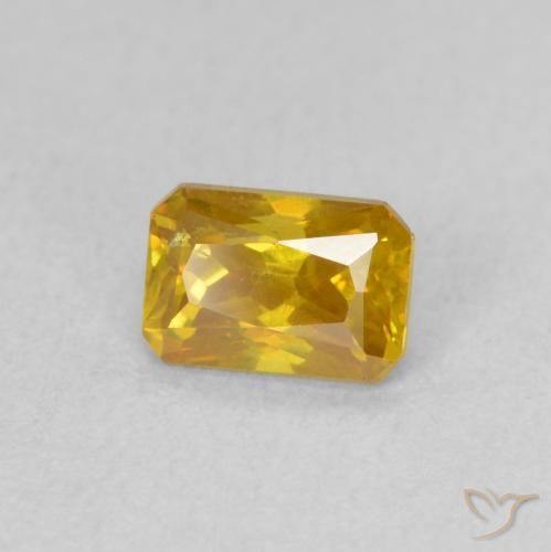Sfalerite Arancione-Oro naturale da 0.96 ct, Ottagonale / Taglio smeraldo, VS-SI