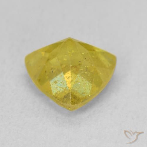 Sfalerite Giallo brunastro naturale da 2.25 ct, Taglio trillion, SI