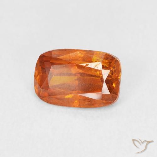 Sfalerite Arancione scuro naturale da 1.54 ct, Cuscino, SI