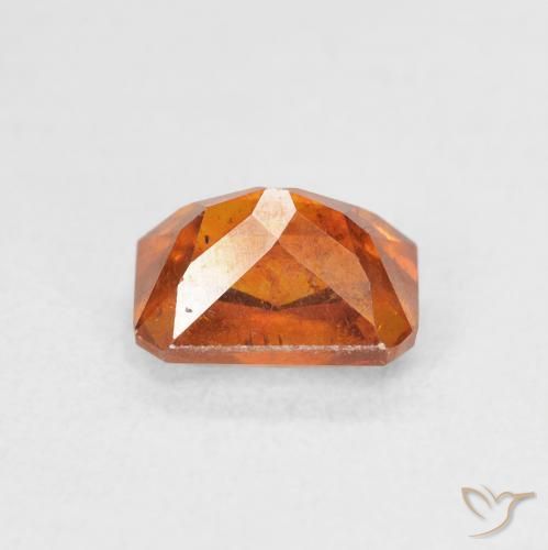 Sfalerite Arancione Ambra naturale da 1.81 ct, Ottagonale / Taglio smeraldo, SI