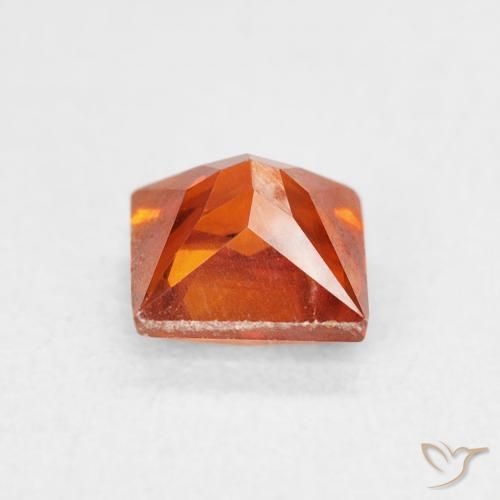 Sfalerite Arancia Fuoco naturale da 1.08 ct, Quadrato, SI