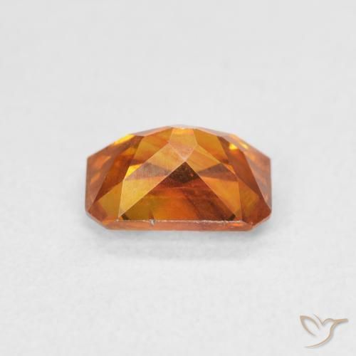 Sfalerite sidro d'arancia naturale da 1.36 ct, Ottagonale / Taglio smeraldo, SI