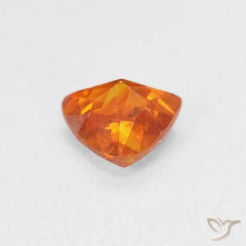Sfalerite Arancia Fuoco naturale da 0.97 ct, Taglio trillion, SI
