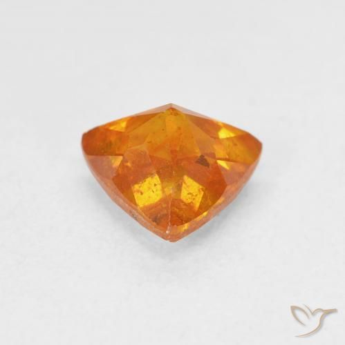 Sfalerite Albicocca Arancia naturale da 1.67 ct, Taglio trillion, SI