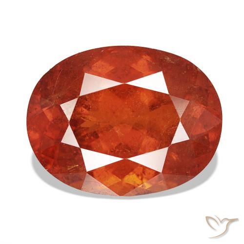 11.64ct Rosso medio Sfalerite, Ovale, VS-SI