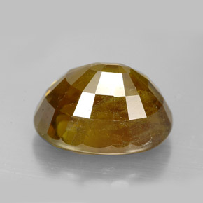 Sfene naturale giallo da 11,45 ct, taglio ovale, SI