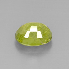 Sfene naturale verde da 5,59 ct, taglio ovale, SI
