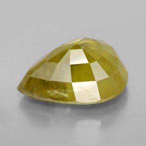 Sfene naturale giallo da 12,04 ct, taglio a pera, SI