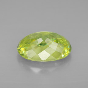 Sfene naturale verde da 3,86 ct, taglio ovale, SI