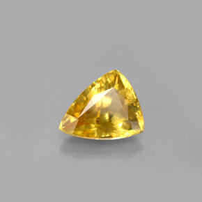 Sfene naturale giallo da 1,52 ct, trillion, VS