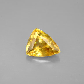 Sfene naturale giallo da 1,52 ct, trillion, VS