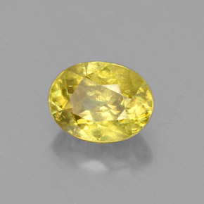 Sfene Giallo oro naturale da 1.28 ct, Taglio ovale, VS