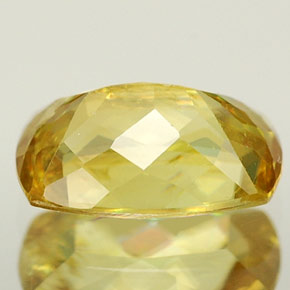 Sfene naturale giallo da 0,99 ct, taglio a cuscino, VVS-VS