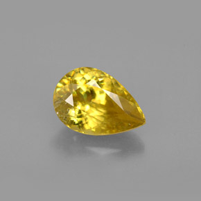 Sfene naturale giallo da 1,53 ct, taglio a pera, VS