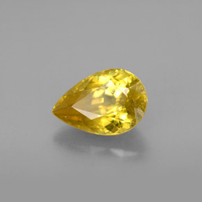 Sfene naturale giallo da 1,53 ct, taglio a pera, VS