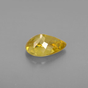 Sfene naturale giallo da 1,53 ct, taglio a pera, VS