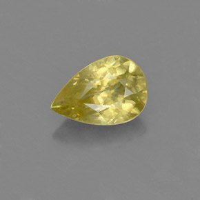 Sfene naturale oro da 0,99 ct, taglio a pera, VS-SI