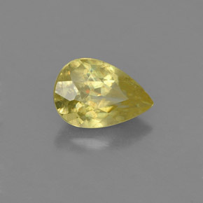 Sfene naturale oro da 0,99 ct, taglio a pera, VS-SI