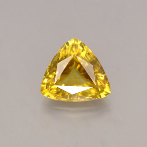 Sfene naturale giallo da 0,94 ct, trillion, VS