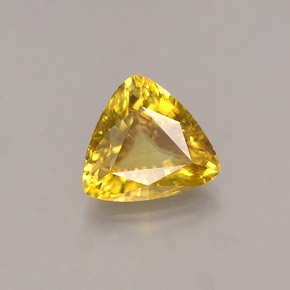 Sfene naturale giallo da 0,94 ct, trillion, VS
