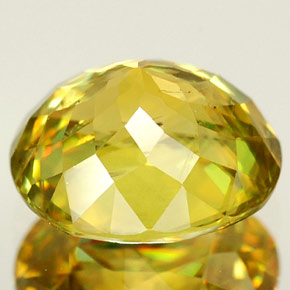 Sfene naturale giallo da 1,94 ct, taglio ovale, VVS-VS
