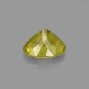 Sfene naturale verde da 1,74 ct, taglio ovale, VS-SI