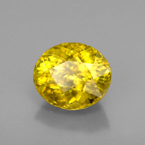 Sfene Giallo oro naturale da 1.12 ct, Taglio ovale, VS