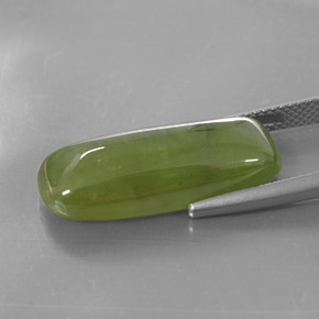 Sfene naturale verde da 16,14 ct, trasparente, trasparente/traslucido